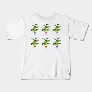 Potted Monstera Plant pack Kids T-Shirt